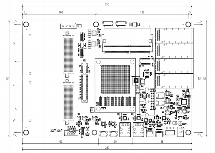 AMD-XILINX-MPSOC-ZU19EG-Dimensions
